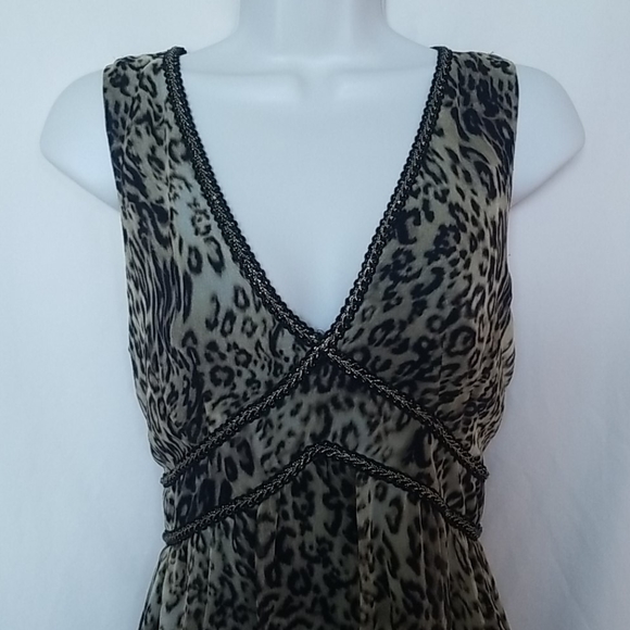 Animal Print Silk Dress - Picture 2 of 10
